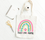 Teach Love Inspire Rainbow SVG