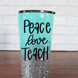 Peace Love Teach SVG