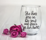 She Has Fire in Her Soul And Grace In Her Heart SVG