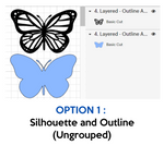 Layered Butterfly SVG