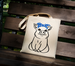 Pig with Blue Bandana SVG