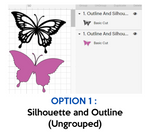 Layered Butterfly SVG