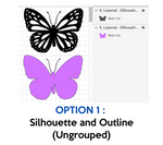 Layered Butterfly SVG
