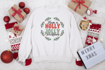 Holly Jolly Christmas Retro SVG