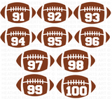 Football Numbers SVG Bundle