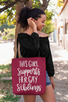 Girl Supports Gay Siblings SVG