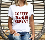 Coffee Teach Repeat SVG