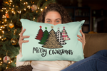 Merry Christmas Patterned Christmas Trees Sublimation PNG