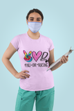 Peace Love Nursing Sublimation PNG