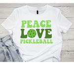 Peace Love Pickleball SVG