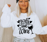 Girls Just Wanna Have Wine SVG