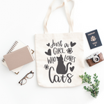 A Girl Who Loves Cats SVG