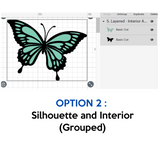 Layered Butterfly SVG