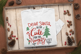 Too Cute For The Naughty List SVG