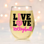 Live Love Volleyball SVG