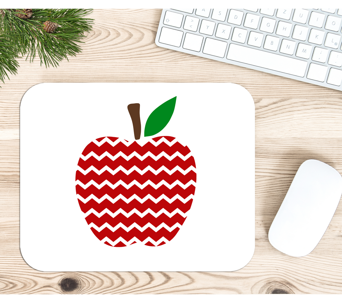 Chevron Patterned Apple SVG – Heather Roberts Art