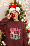 Holly Jolly Babe Retro SVG