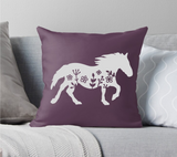 Floral Horse SVG