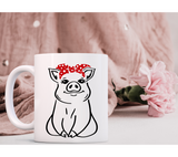 Pig with Bandana SVG