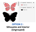 Layered Butterfly SVG