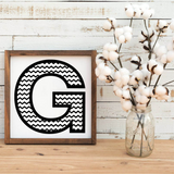 Chevron Alphabet Monograms