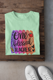 One Blessed Teacher Sublimation PNG