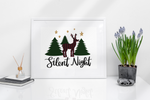 Silent Night Sublimation PNG