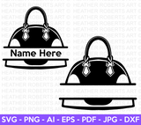 Bag Split Monogram SVG
