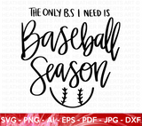 Baseball Season SVG