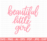 Beautiful Little Girl SVG