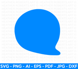 Blue Chat Bubble SVG