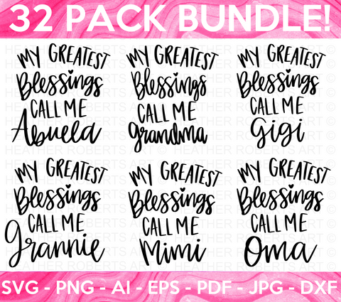 Grandma SVG Bundle