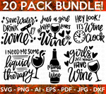 Funny Wine SVG Bundle