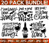 Funny Wine SVG Bundle