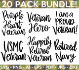 US Veteran SVG Bundle