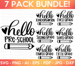 Hello School SVG Bundle