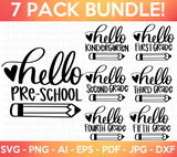 Hello School SVG Bundle