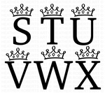 Princess Alphabet and Numbers SVG Bundle
