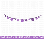 Purple Circle Banner SVG