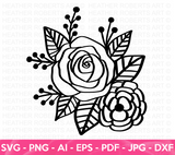 Rose Flower SVG