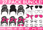 Messy Bun SVG Bundle