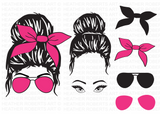 Messy Bun SVG Bundle