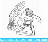 Crying Angel SVG