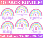 Easter Rainbow Collection SVG Bundle