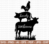 Farmhouse Welcome Sign SVG