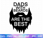 Dad with Beards SVG