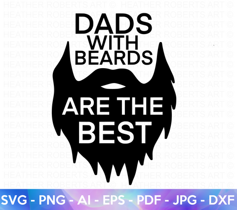 Dad with Beards SVG