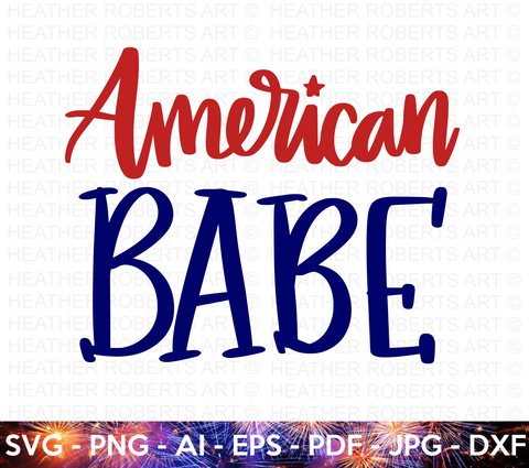 American Babe SVG