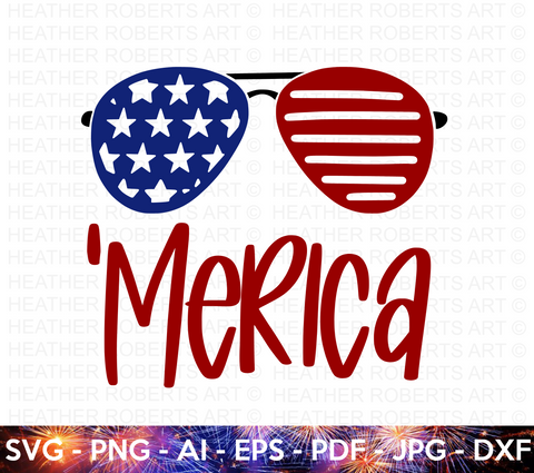 Merica Sunglasses SVG