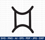 Gemini Zodiac Sign Symbol SVG
